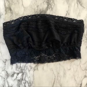 Free People black lace bandeau bralette